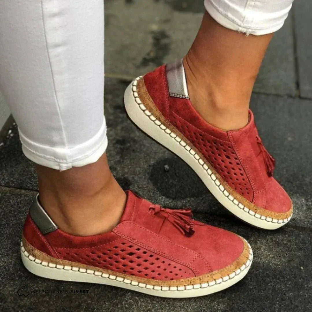 Angelica | Stylish Slip-On Tassel Sneakers