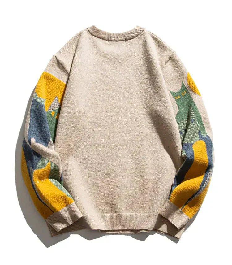Jesse - Moonlit Cat Crew Sweater - Elle Toronto