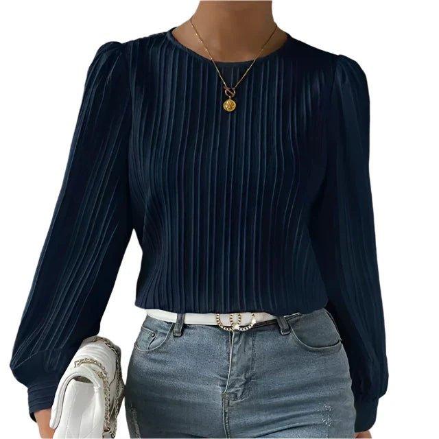 SAVANNAH® | Stylish Pleated Blouse - Elle Toronto