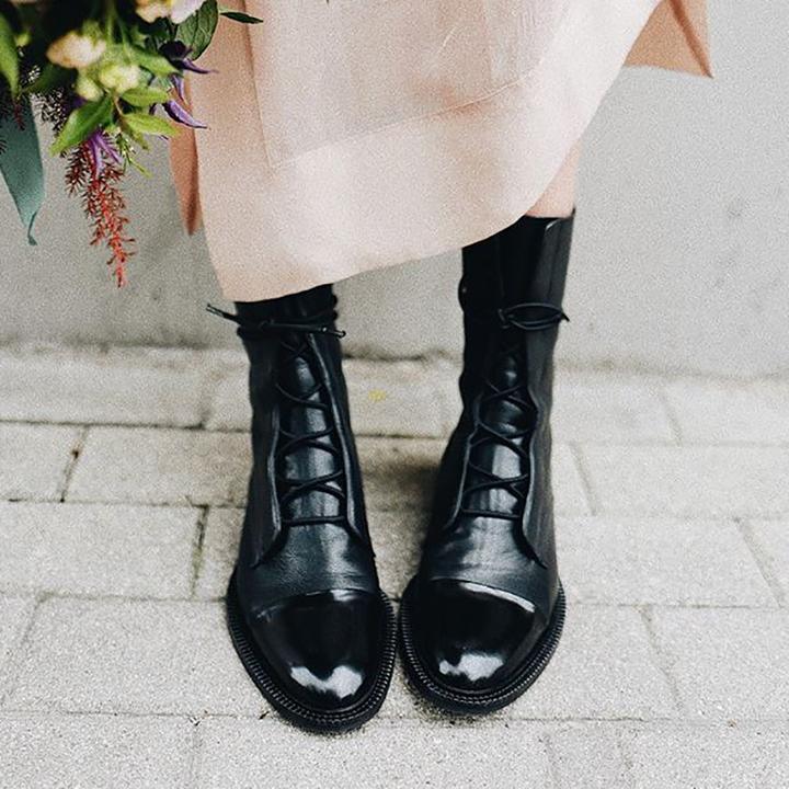 SCARLETT® | Elegant Leather Ankle Boots - Elle Toronto