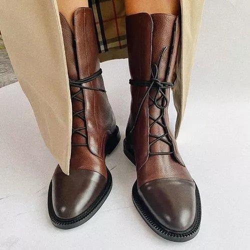 SCARLETT® | Elegant Leather Ankle Boots - Elle Toronto