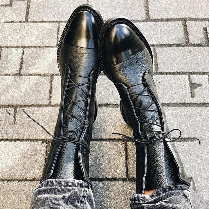 SCARLETT® | Elegant Leather Ankle Boots - Elle Toronto
