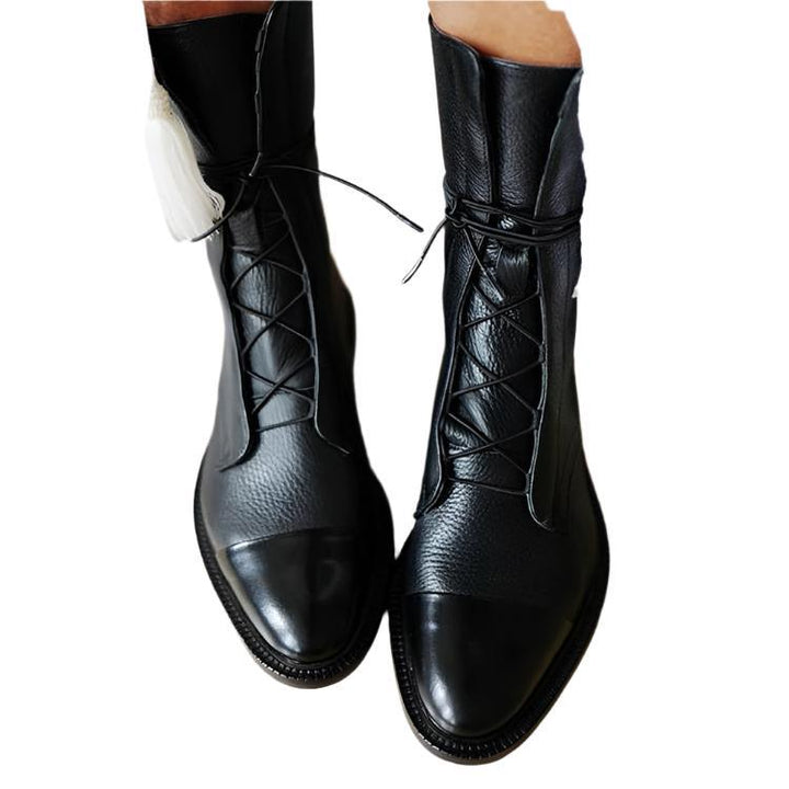 SCARLETT® | Elegant Leather Ankle Boots - Elle Toronto