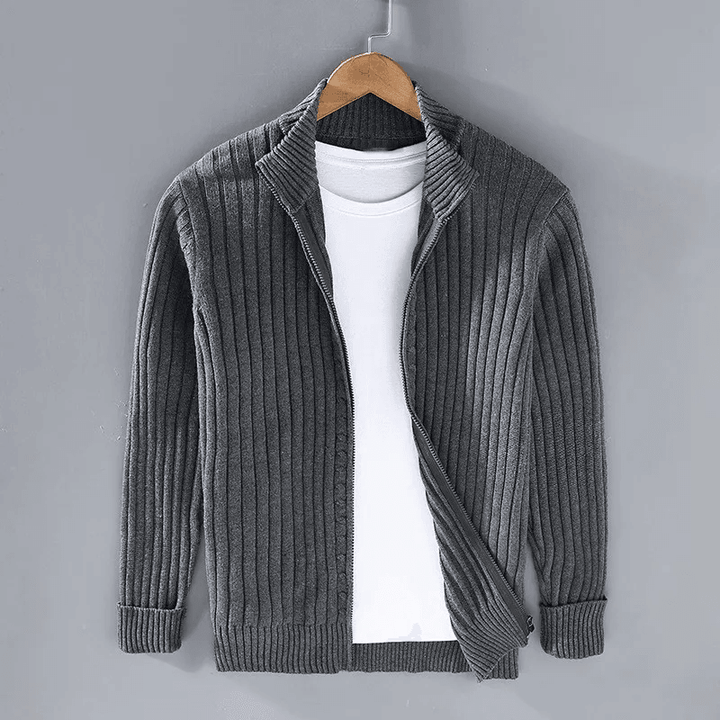 THIBAULT® | Casual Cardigan with Zipper - Elle Toronto