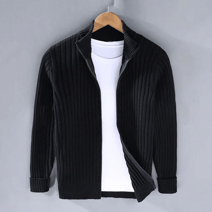 THIBAULT® | Casual Cardigan with Zipper - Elle Toronto