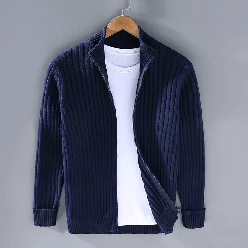 THIBAULT® | Casual Cardigan with Zipper - Elle Toronto
