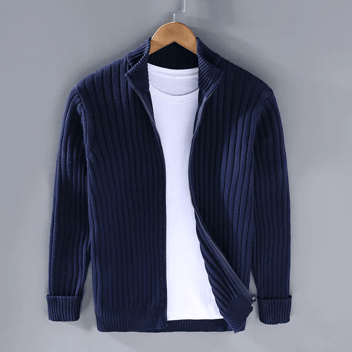 THIBAULT® | Casual Cardigan with Zipper - Elle Toronto